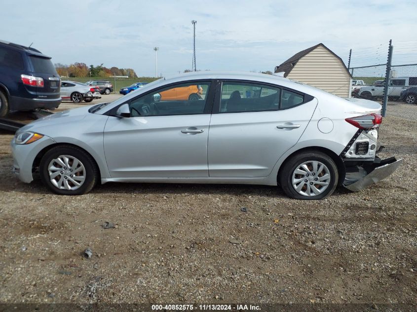 2017 HYUNDAI ELANTRA SE - KMHD74LFXHU374233