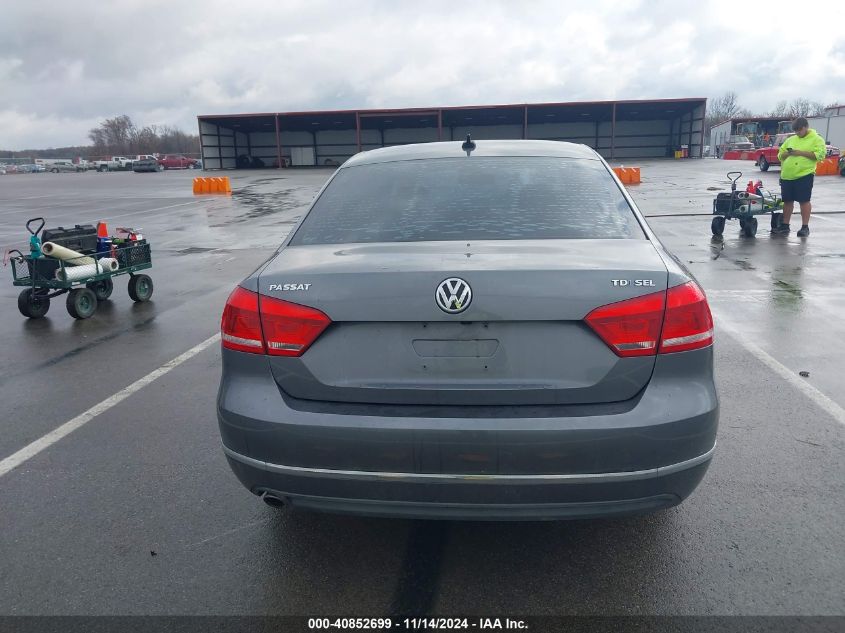 2013 Volkswagen Passat 2.0L Tdi Sel Premium VIN: 1VWCN7A38DC074140 Lot: 40852699