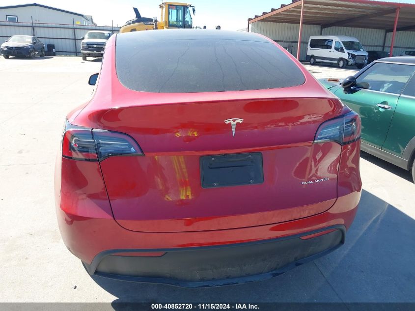 2023 Tesla Model Y Awd/Long Range Dual Motor All-Wheel Drive VIN: 7SAYGDEE7PA136437 Lot: 40852720