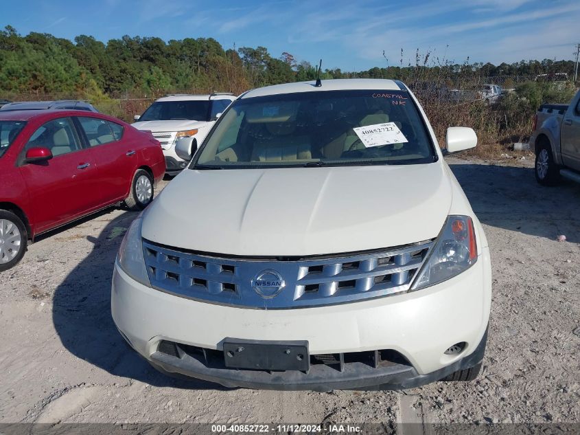 2005 Nissan Murano S VIN: JN8AZ08T35W305395 Lot: 40852722