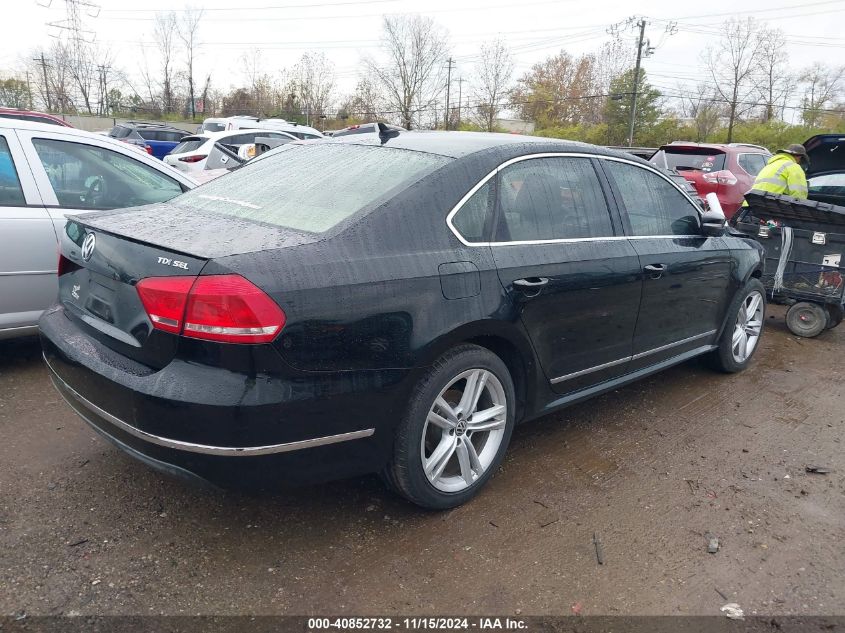 2013 Volkswagen Passat 2.0L Tdi Sel Premium VIN: 1VWCN7A30DC006804 Lot: 40852732