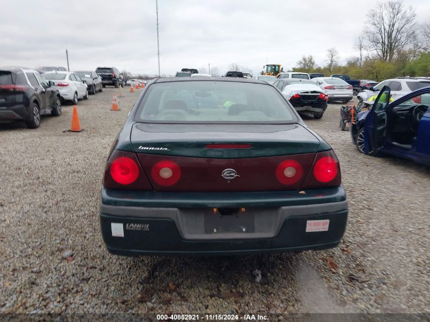 2002 Chevrolet Impala VIN: 2G1WF55E229209588 Lot: 40852921