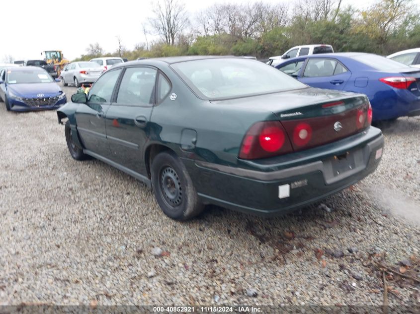 2002 Chevrolet Impala VIN: 2G1WF55E229209588 Lot: 40852921