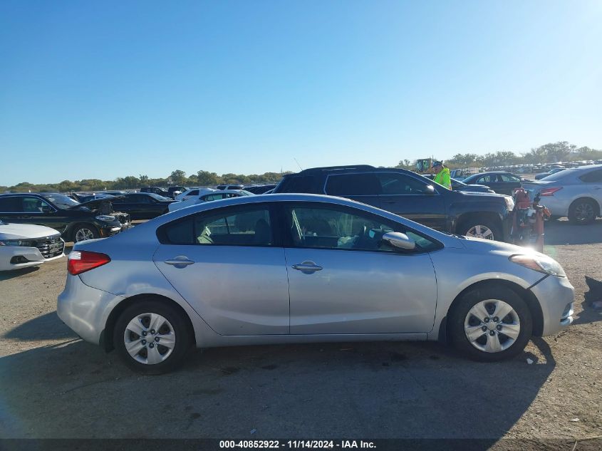 2015 Kia Forte Lx VIN: KNAFK4A61F5338580 Lot: 40852922