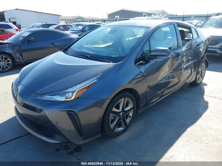 VIN JTDKARFU1K3087428 2019 Toyota Prius, Limited no.2