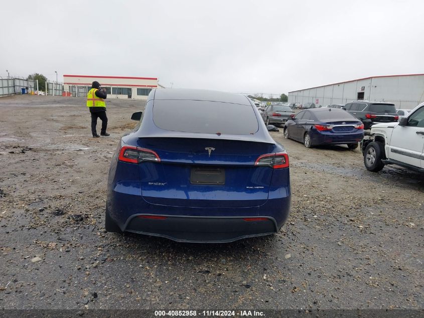 2021 Tesla Model Y Long Range Dual Motor All-Wheel Drive VIN: 5YJYGDEE4MF112351 Lot: 40852958