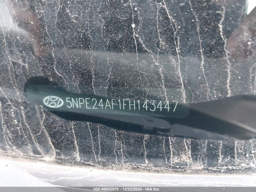 2015 Hyundai Sonata Se VIN: 5NPE24AF1FH143447 Lot: 40852970
