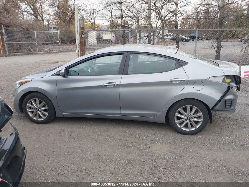 2015 Hyundai Elantra Se VIN: KMHDH4AEXFU352463 Lot: 40853012