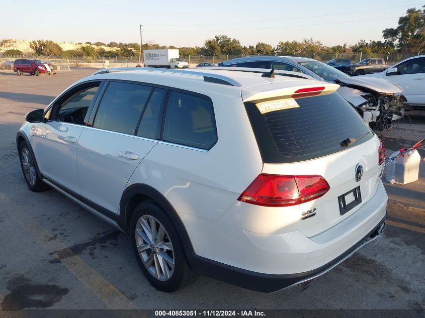 2017 Volkswagen Golf Alltrack Tsi S/Tsi Se/Tsi Sel VIN: 3VWH17AU5HM519156 Lot: 40853051