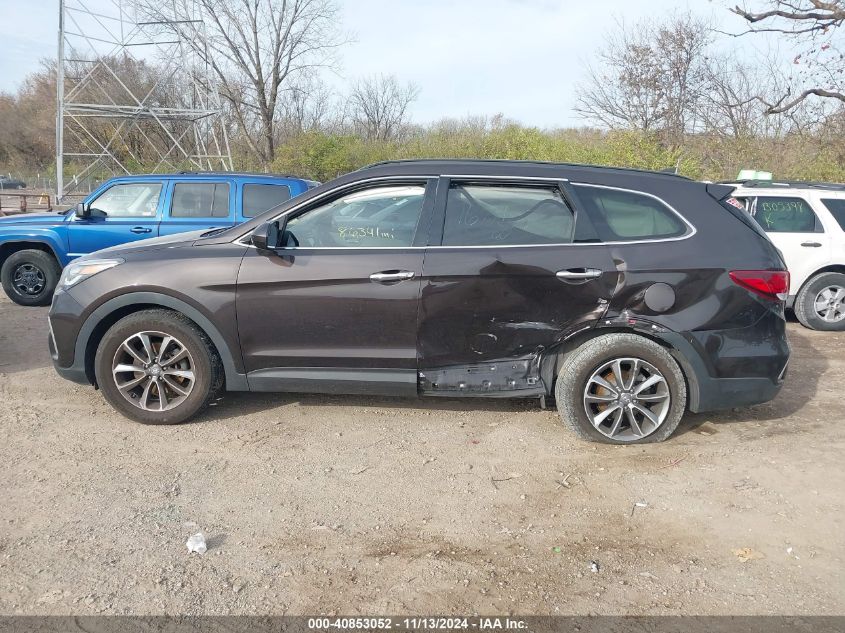 2017 Hyundai Santa Fe Se VIN: KM8SMDHF1HU168467 Lot: 40853052