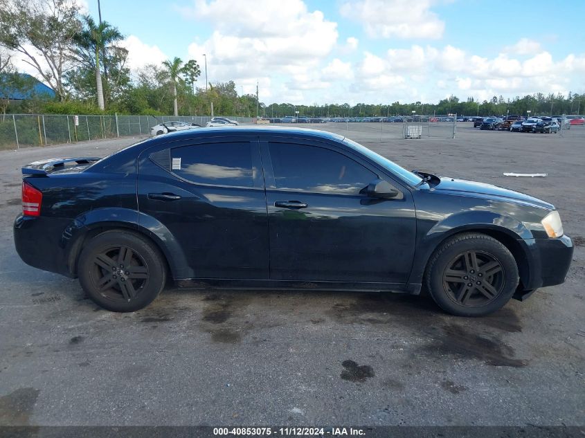 2008 Dodge Avenger Sxt VIN: 1B3LC56K28N287206 Lot: 40853075