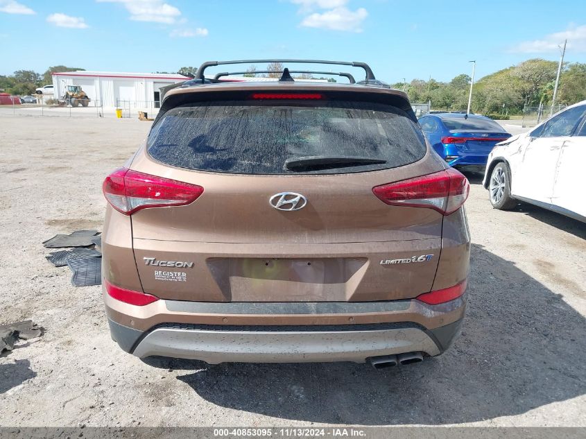 2016 Hyundai Tucson Limited VIN: KM8J33A27GU239699 Lot: 40853095