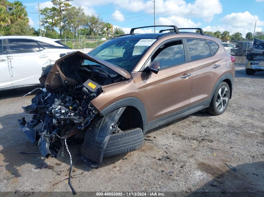 2016 Hyundai Tucson Limited VIN: KM8J33A27GU239699 Lot: 40853095