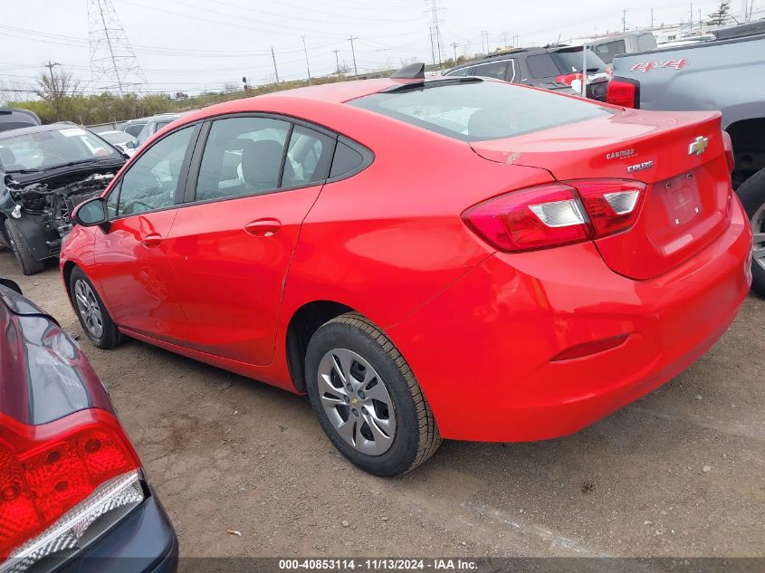 2019 Chevrolet Cruze Ls VIN: 1G1BC5SM7K7142183 Lot: 40853114