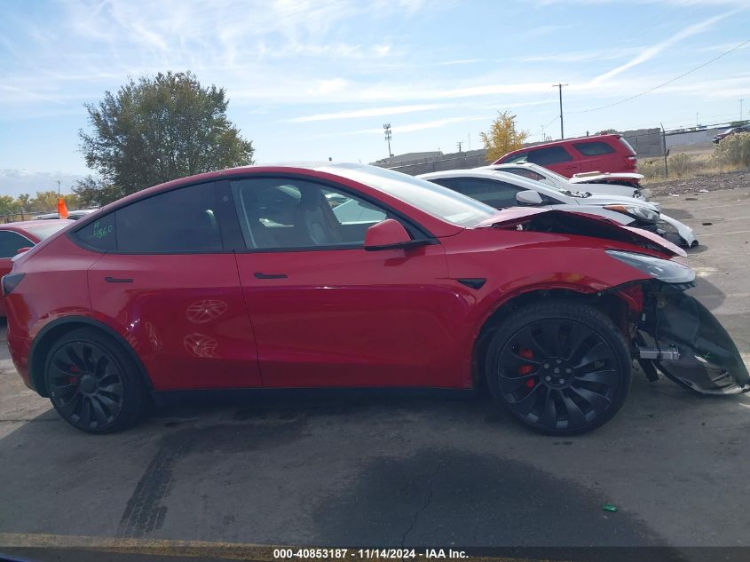 2023 Tesla Model Y Performance Dual Motor All-Wheel Drive VIN: 7SAYGDEF9PF797155 Lot: 40853187