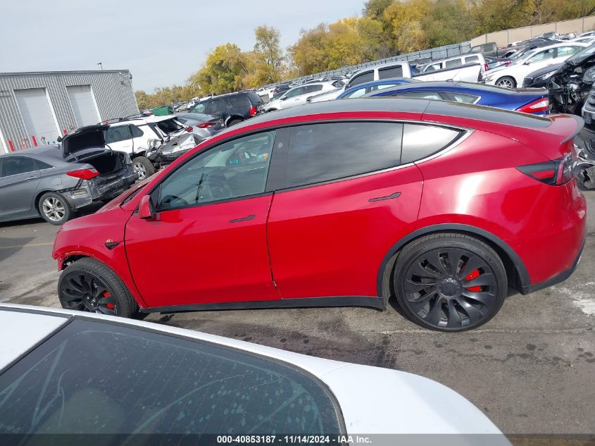 2023 Tesla Model Y Performance Dual Motor All-Wheel Drive VIN: 7SAYGDEF9PF797155 Lot: 40853187