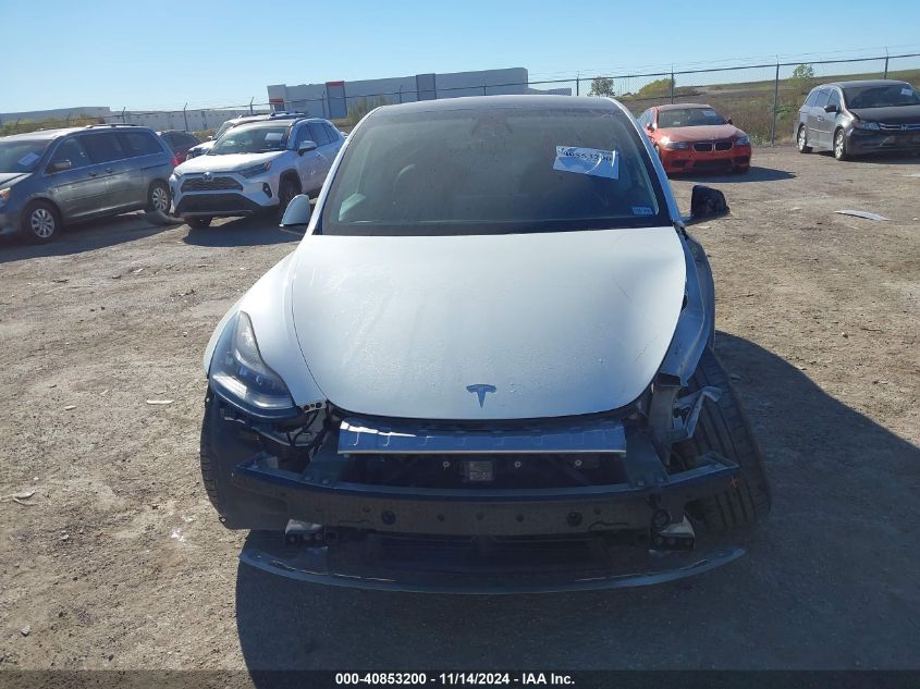 2020 Tesla Model Y Long Range Dual Motor All-Wheel Drive VIN: 5YJYGDEEXLF027187 Lot: 40853200