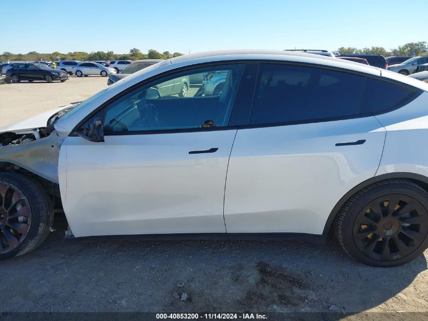 2020 Tesla Model Y Long Range Dual Motor All-Wheel Drive VIN: 5YJYGDEEXLF027187 Lot: 40853200