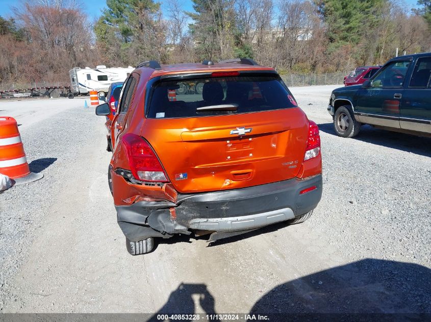 2015 Chevrolet Trax Lt VIN: KL7CJRSB6FB093016 Lot: 40853228