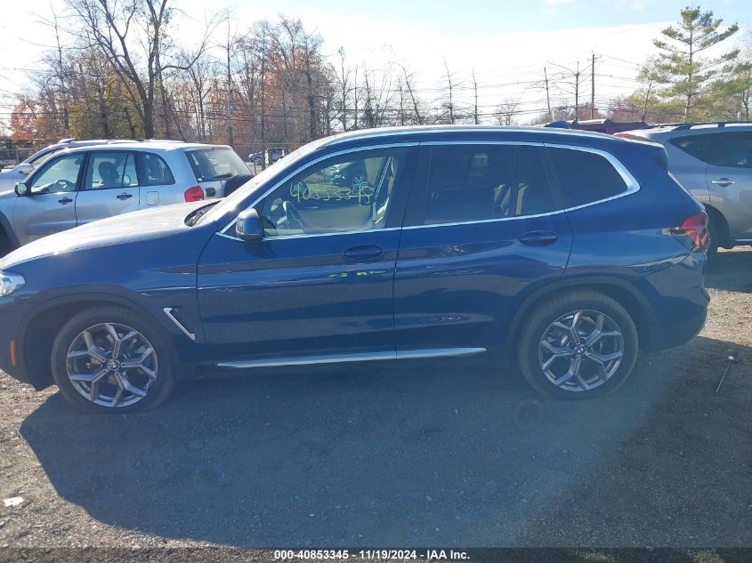 2022 BMW X3 XDRIVE30I - 5UX53DP01N9J64711