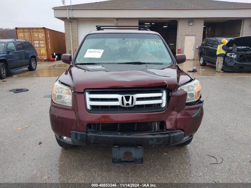 2007 Honda Pilot Ex-L VIN: 5FNYF18757B027277 Lot: 40853346