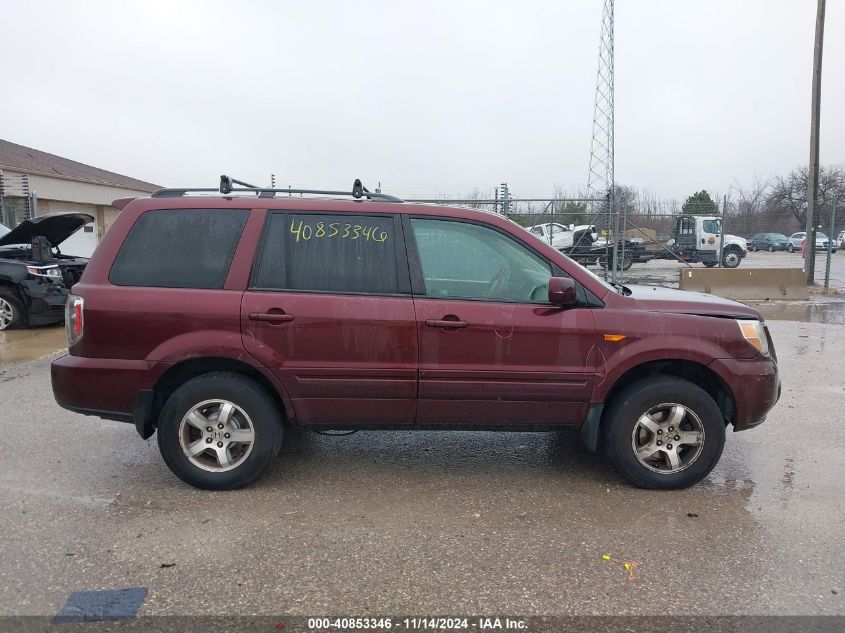 2007 Honda Pilot Ex-L VIN: 5FNYF18757B027277 Lot: 40853346