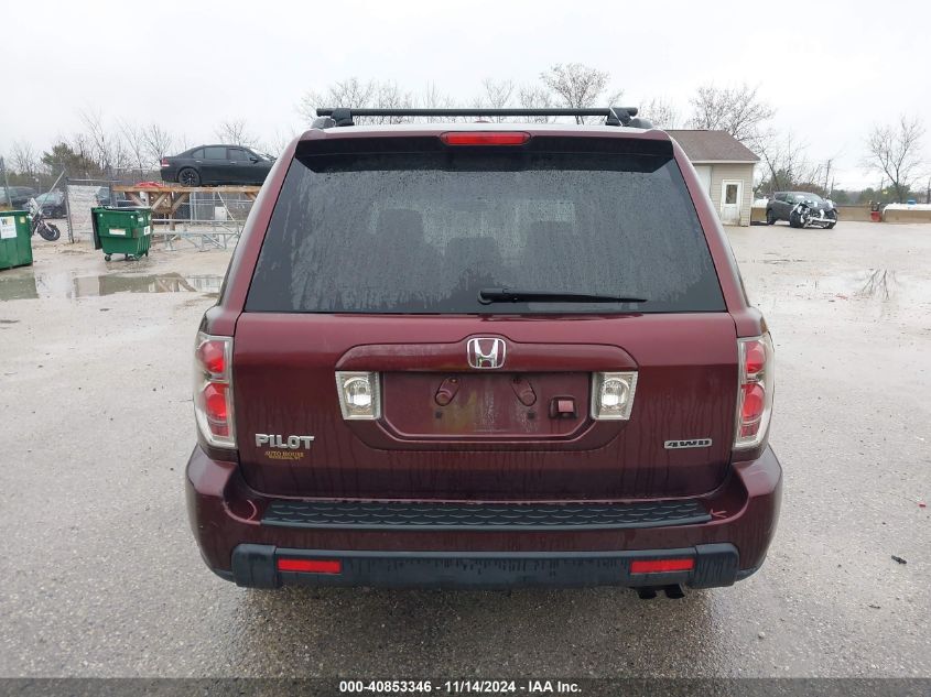 2007 Honda Pilot Ex-L VIN: 5FNYF18757B027277 Lot: 40853346