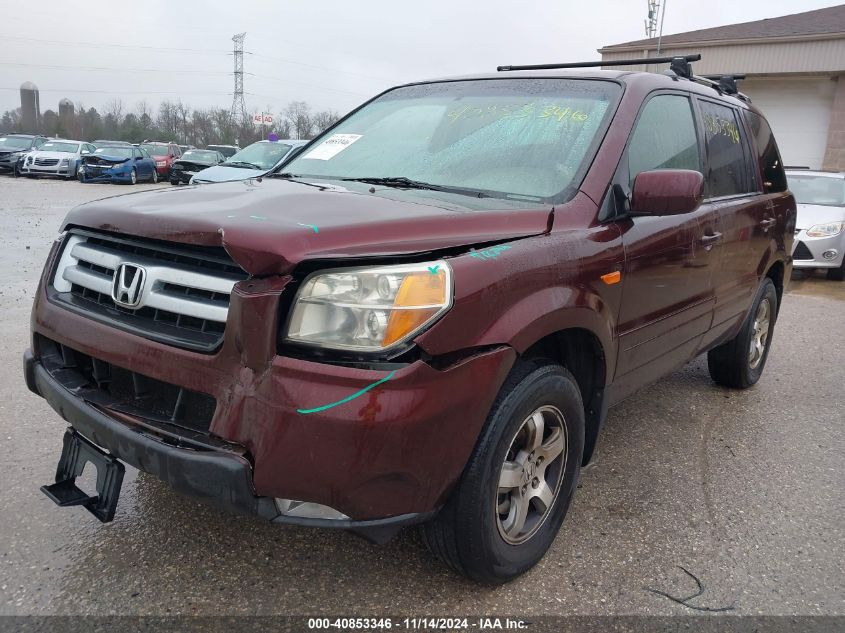 2007 Honda Pilot Ex-L VIN: 5FNYF18757B027277 Lot: 40853346