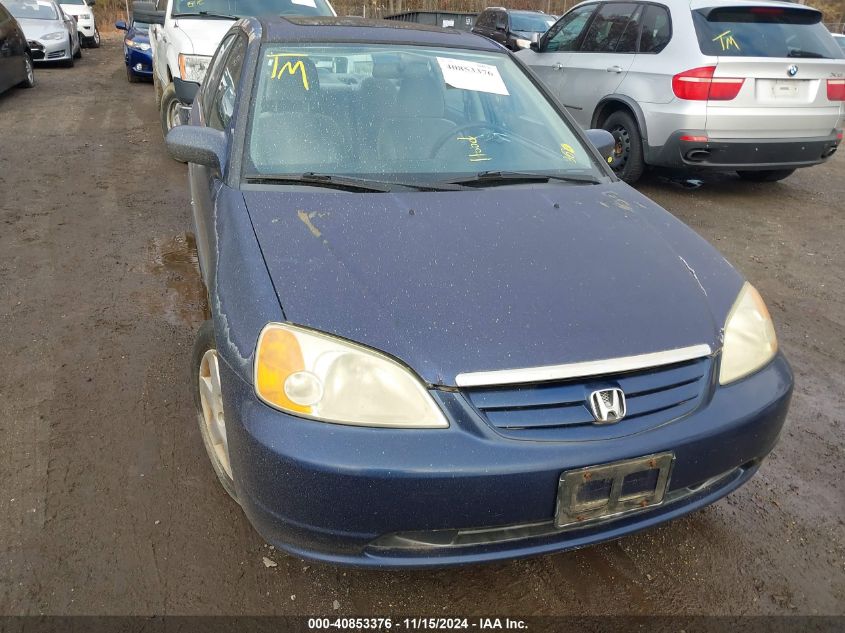 2001 Honda Civic Ex VIN: 2HGES25711H548881 Lot: 40853376