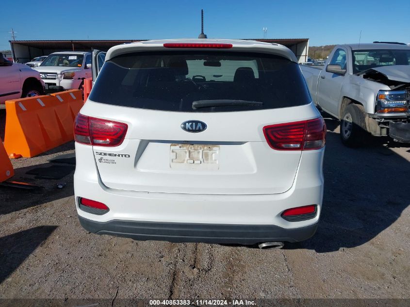 2019 Kia Sorento 3.3L Lx VIN: 5XYPG4A53KG57178 Lot: 40853383