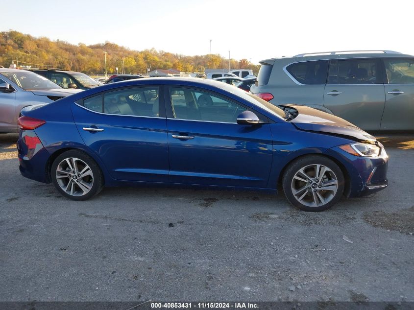 2017 Hyundai Elantra Limited VIN: 5NPD84LF4HH051159 Lot: 40853431