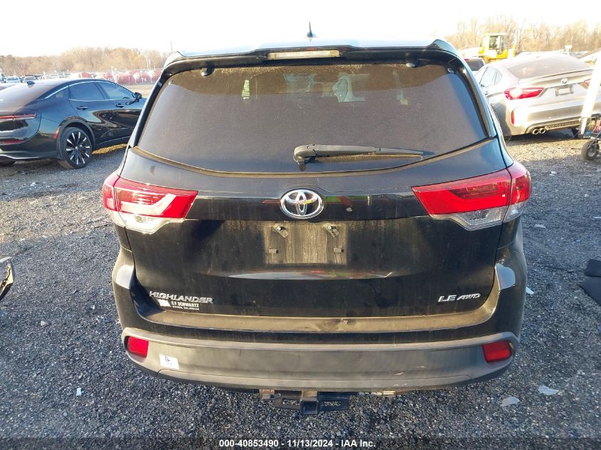 2019 Toyota Highlander Le Plus VIN: 5TDBZRFH9KS958859 Lot: 40853490