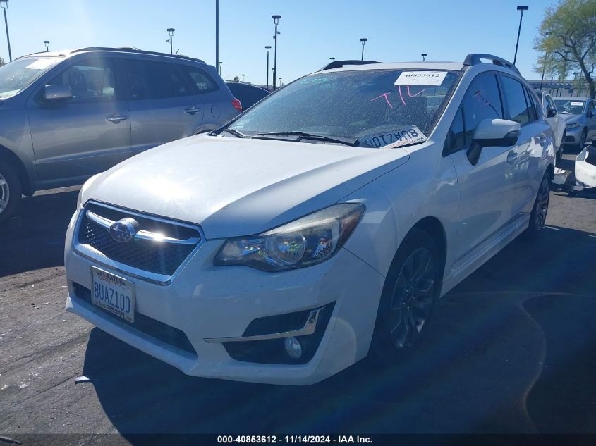 2016 SUBARU IMPREZA 2.0I SPORT LIMITED - JF1GPAU64GH219804