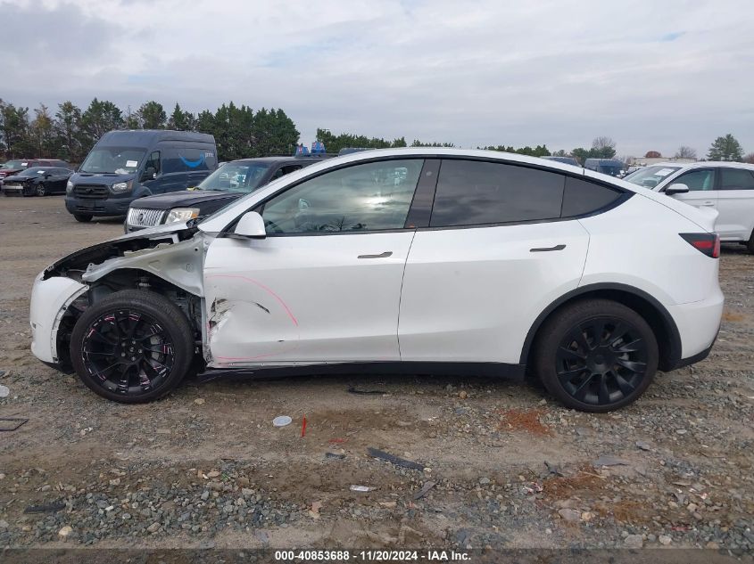 2020 Tesla Model Y Long Range Dual Motor All-Wheel Drive VIN: 5YJYGDEE3LF049077 Lot: 40853688