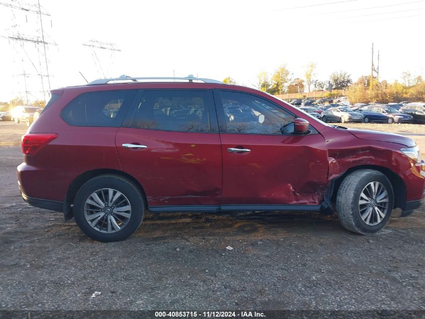 2018 Nissan Pathfinder Sv VIN: 5N1DR2MM7JC672617 Lot: 40853715