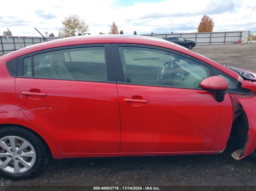 2013 Kia Rio Ex VIN: KNADN4A30D6198212 Lot: 40853718