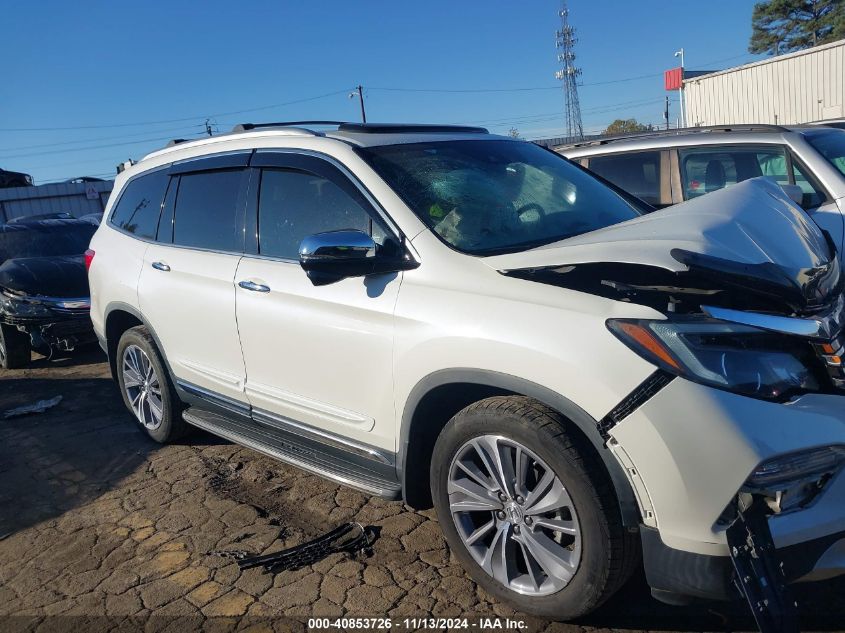 2017 Honda Pilot Touring VIN: 5FNYF6H95HB044354 Lot: 40853726