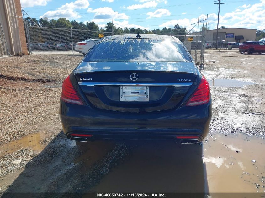 2015 Mercedes-Benz S 550 4Matic VIN: WDDUG8FB0FA145746 Lot: 40853742