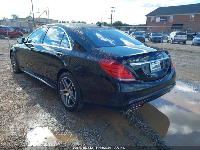 2015 Mercedes-Benz S 550 4Matic VIN: WDDUG8FB0FA145746 Lot: 40853742