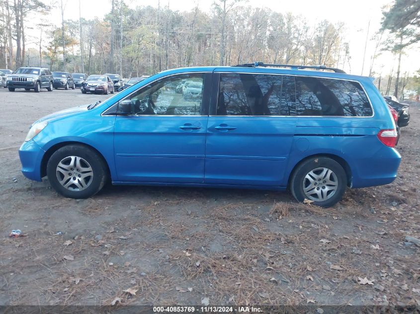 2005 Honda Odyssey Ex-L VIN: 5FNRL38725B057164 Lot: 40853769