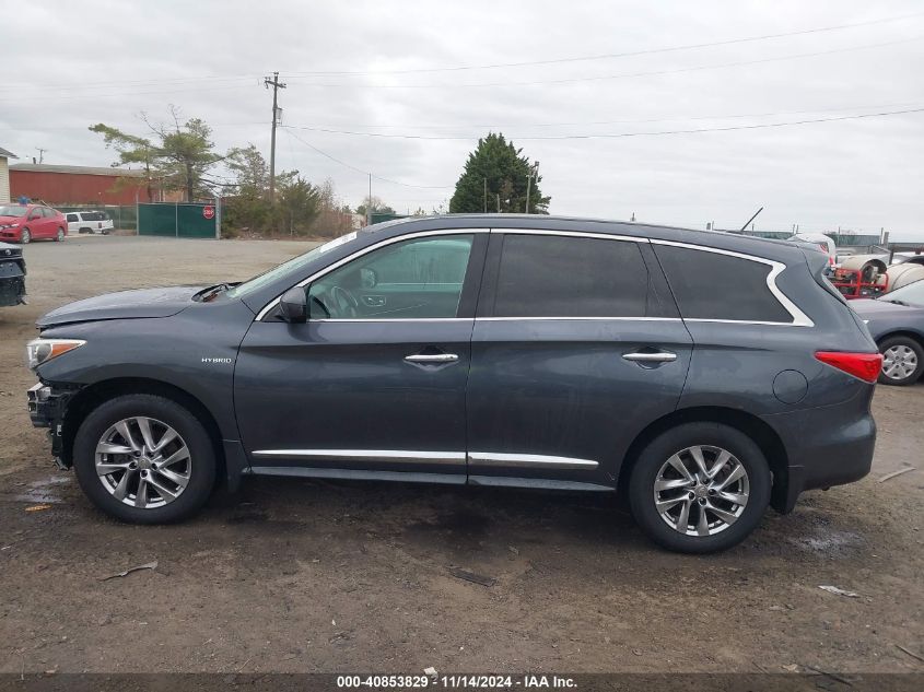 2014 Infiniti Qx60 Hybrid VIN: 5N1CL0MM7EC510851 Lot: 40853829