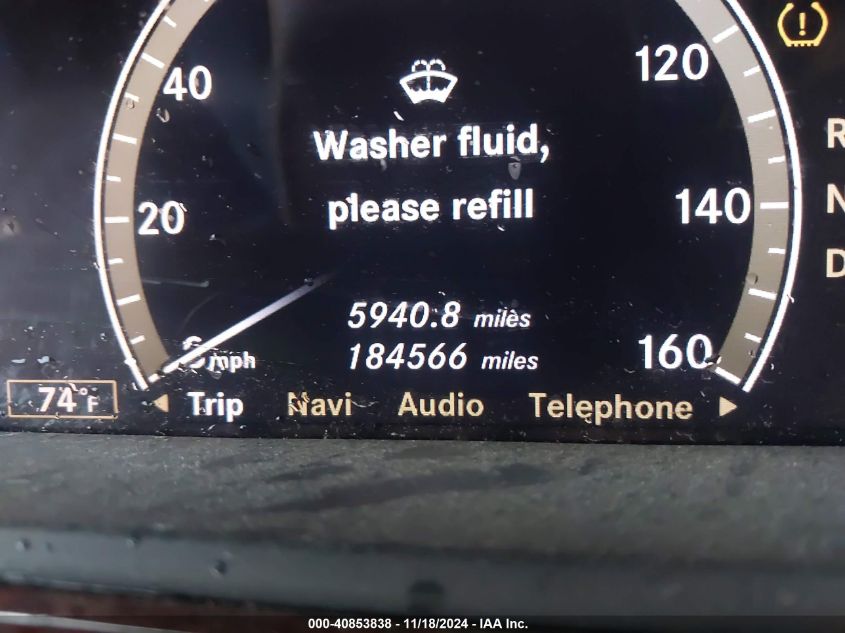 2007 Mercedes-Benz S VIN: 00WDDNG71X17A1196 Lot: 40853838