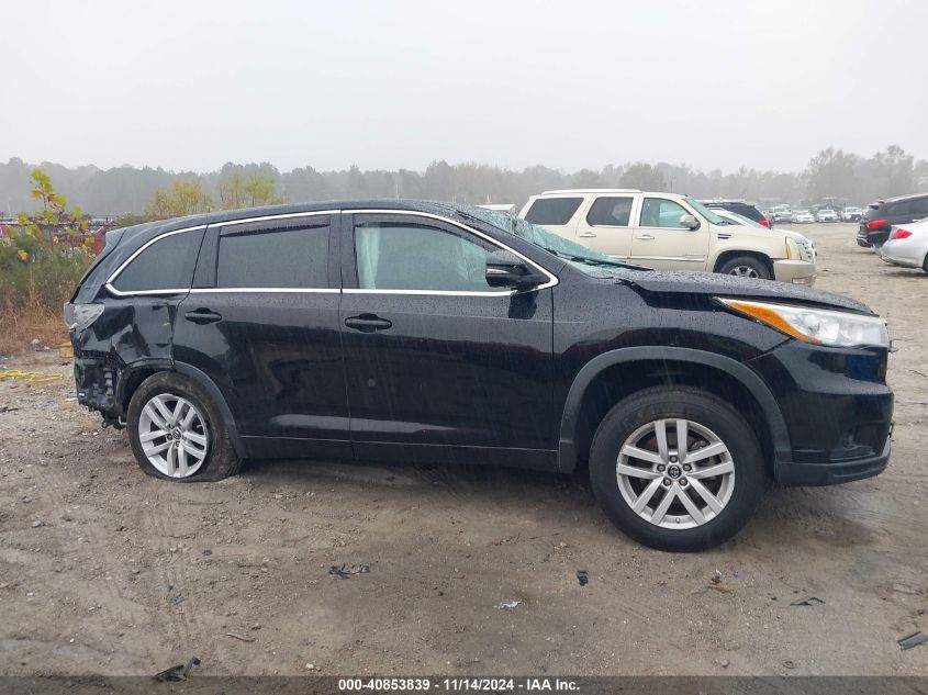 2016 Toyota Highlander Le V6 VIN: 5TDZKRFH0GS147459 Lot: 40853839