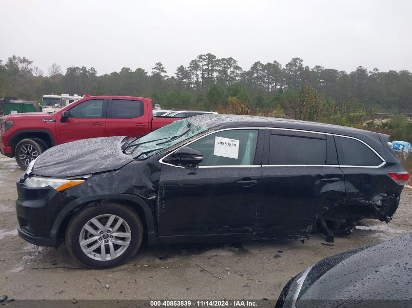 2016 Toyota Highlander Le V6 VIN: 5TDZKRFH0GS147459 Lot: 40853839