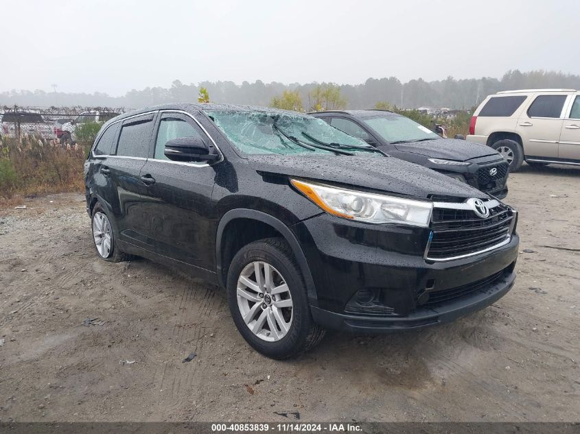 VIN 5TDZKRFH0GS147459 2016 TOYOTA HIGHLANDER no.1