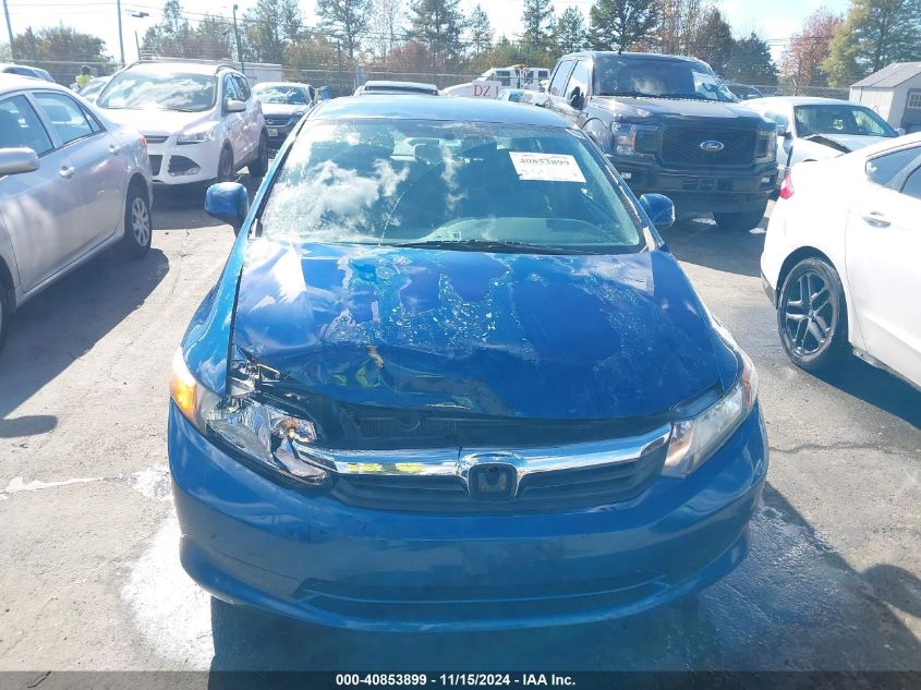 2012 Honda Civic Lx VIN: 19XFB2F59CE034789 Lot: 40853899