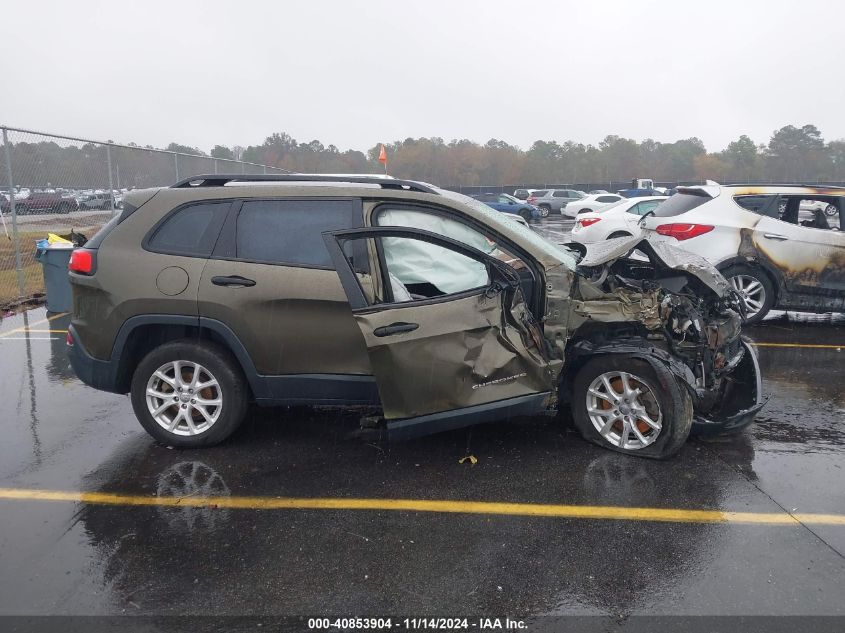 2016 Jeep Cherokee Sport VIN: 1C4PJLAB8GW137255 Lot: 40853904