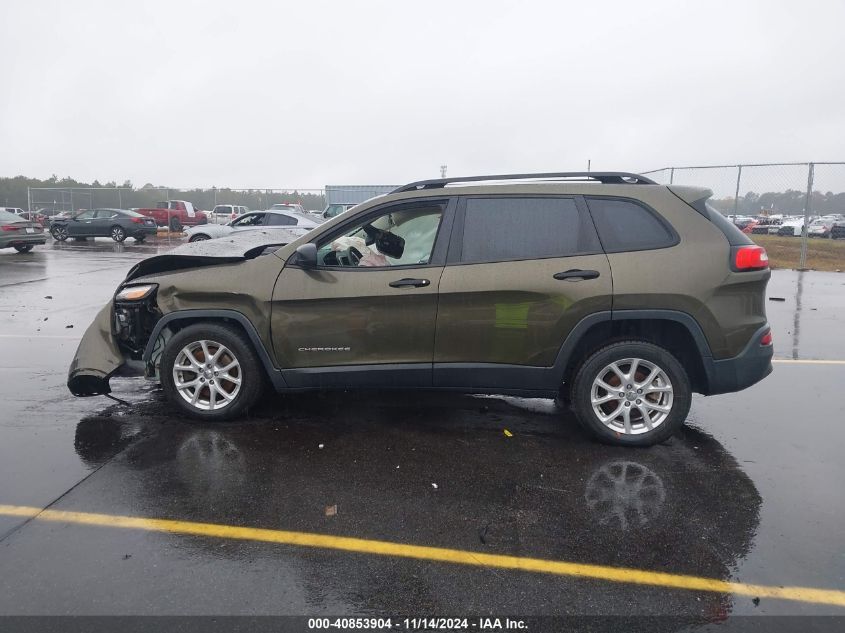 2016 Jeep Cherokee Sport VIN: 1C4PJLAB8GW137255 Lot: 40853904