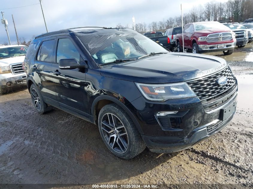 VIN 1FM5K8GT0JGB97433 2018 Ford Explorer, Sport no.1