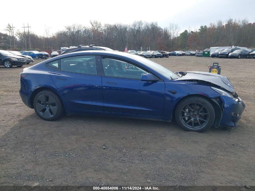 2021 Tesla Model 3 Long Range Dual Motor All-Wheel Drive VIN: 5YJ3E1EB6MF037107 Lot: 40854006